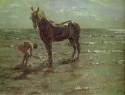 Valentin Serov Bathing of a Horse France oil painting artist